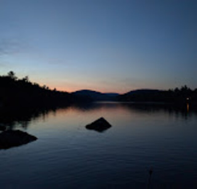 Sunset over the Belgrade Lakes, Maine